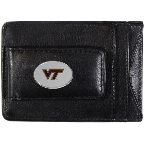 NCAA - Virginia Tech Hokies Leather Cash & Cardholder-Wallets & Checkbook Covers,Cash & Cardholders,College Cash & Cardholders-JadeMoghul Inc.