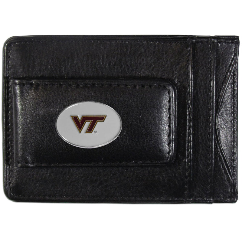 NCAA - Virginia Tech Hokies Leather Cash & Cardholder-Wallets & Checkbook Covers,Cash & Cardholders,College Cash & Cardholders-JadeMoghul Inc.