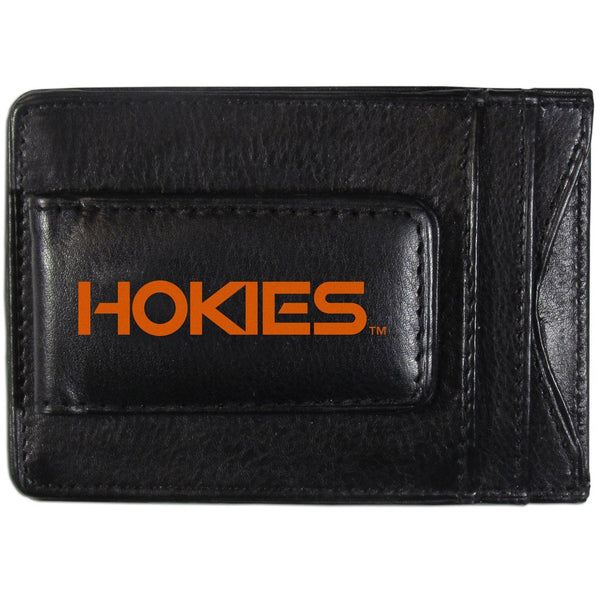 NCAA - Virginia Tech Hokies Logo Leather Cash and Cardholder-Wallets & Checkbook Covers,College Wallets,Virginia Tech Hokies Wallets-JadeMoghul Inc.