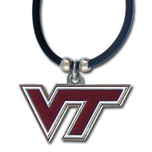 NCAA - Virginia Tech Hokies Rubber Cord Necklace-Jewelry & Accessories,Necklaces,Cord Necklaces,College Cord Necklaces-JadeMoghul Inc.