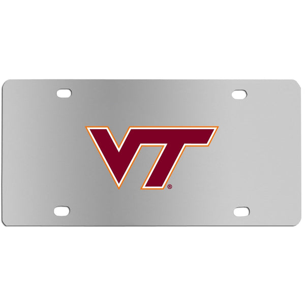 NCAA - Virginia Tech Hokies Steel License Plate Wall Plaque-Automotive Accessories,License Plates,Steel License Plates,College Steel License Plates-JadeMoghul Inc.