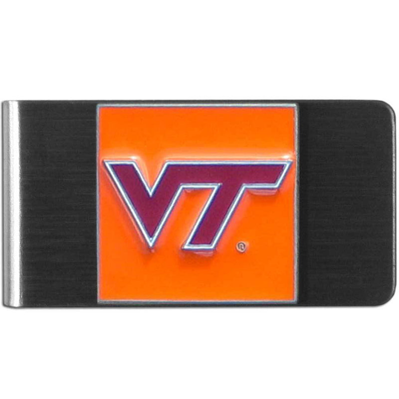 NCAA - Virginia Tech Hokies Steel Money Clip-Wallets & Checkbook Covers,Money Clips,Steel Money Clips,College Steel Money Clips-JadeMoghul Inc.