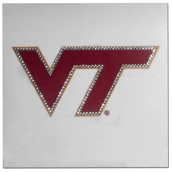 NCAA - Virginia Tech Hokies Vinyl Bling Decal-Automotive Accessories,College Automotive Accessories,Virginia Tech Hokies Automotive Accessories-JadeMoghul Inc.