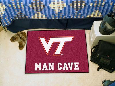 Outdoor Rugs NCAA Virginia Tech Man Cave Starter Rug 19"x30"