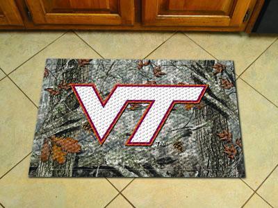 Welcome Mat NCAA Virginia Tech Scraper Mat 19"x30" Camo