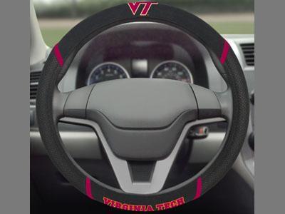 Custom Logo Rugs NCAA Virginia Tech Steering Wheel Cover 15"x15"