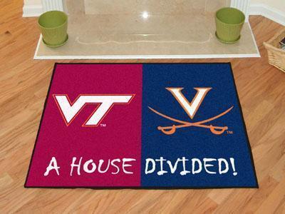 Large Area Rugs NCAA Virginia Tech Virginia House Divided Rug 33.75"x42.5"