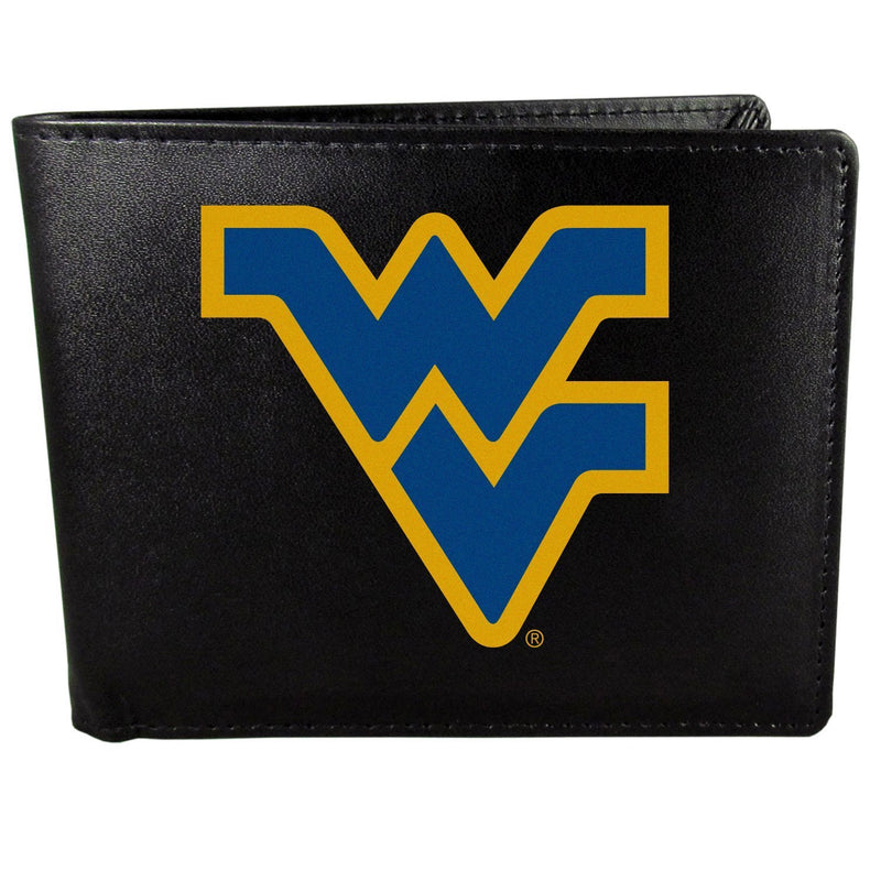 NCAA - W. Virginia Mountaineers Bi-fold Wallet Large Logo-Wallets & Checkbook Covers,College Wallets,W. Virginia Mountaineers Wallets-JadeMoghul Inc.