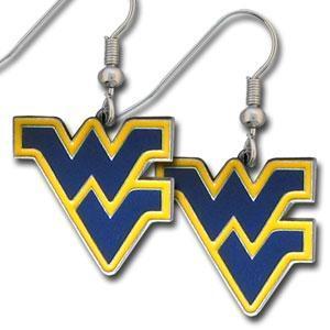 NCAA - W. Virginia Mountaineers Dangle Earrings-Jewelry & Accessories,Earrings,Dangle Earrings,Dangle Earrings,College Dangle Earrings-JadeMoghul Inc.