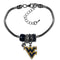 NCAA - W. Virginia Mountaineers Euro Bead Bracelet-Jewelry & Accessories,Bracelets,Euro Bead Bracelets,College Euro Bead Bracelets-JadeMoghul Inc.