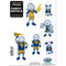 NCAA - W. Virginia Mountaineers Family Decal Set Small-Automotive Accessories,Decals,Family Character Decals,Small Family Decals,College Small Family Decals-JadeMoghul Inc.