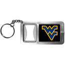 NCAA - W. Virginia Mountaineers Flashlight Key Chain with Bottle Opener-Key Chains,Flashlight Key Chain With Bottle Opener,College Flashlight Key Chain With Bottle Opener-JadeMoghul Inc.