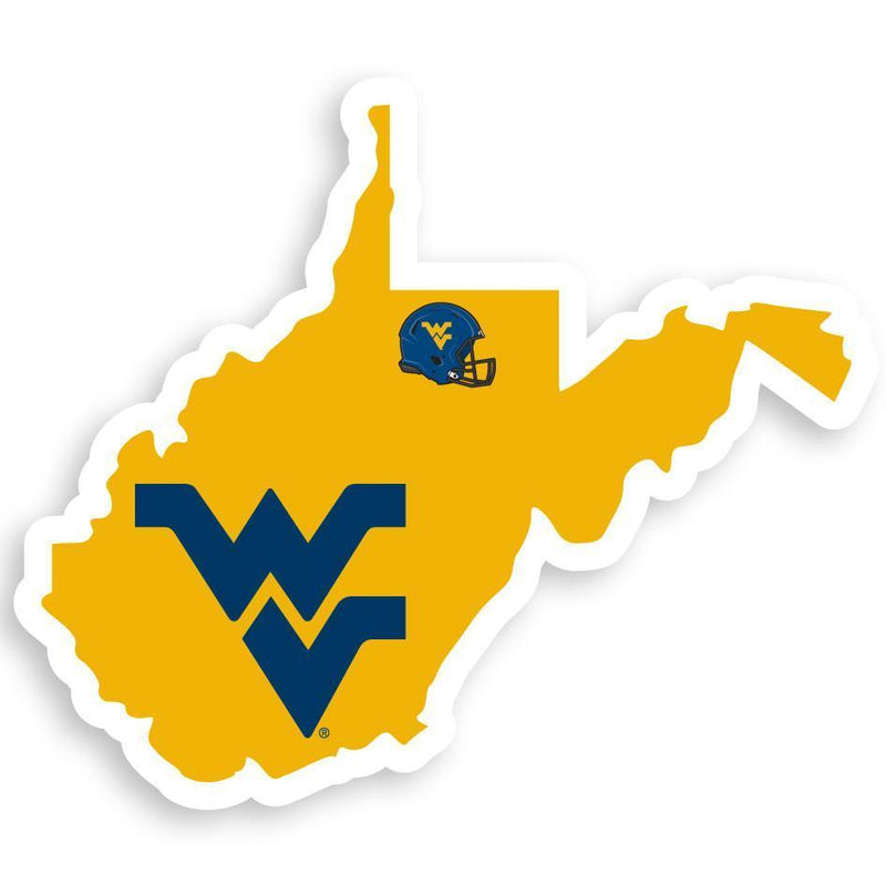 NCAA - W. Virginia Mountaineers Home State Decal-Automotive Accessories,Decals,Home State Decals,College Home State Decals-JadeMoghul Inc.