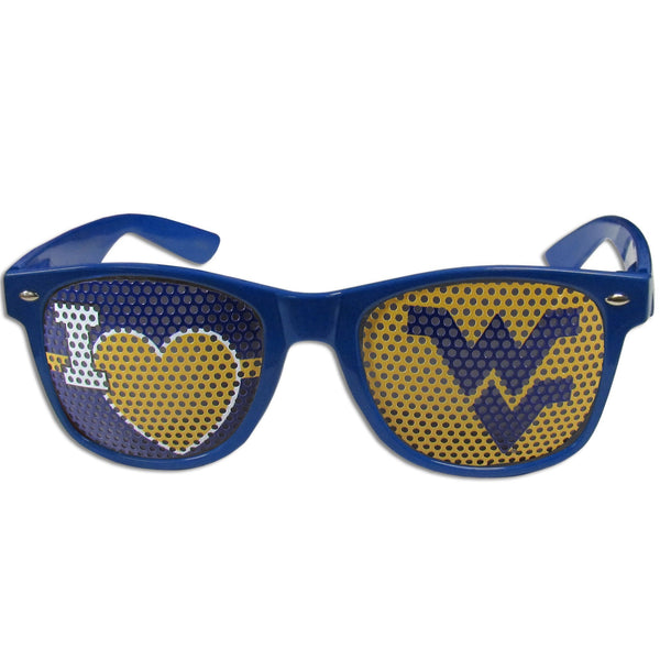 NCAA - W. Virginia Mountaineers I Heart Game Day Shades-Sunglasses, Eyewear & Accessories,Sunglasses,Game Day Shades,I Heart Game Day Shades,College I Heart Game Day Shades-JadeMoghul Inc.