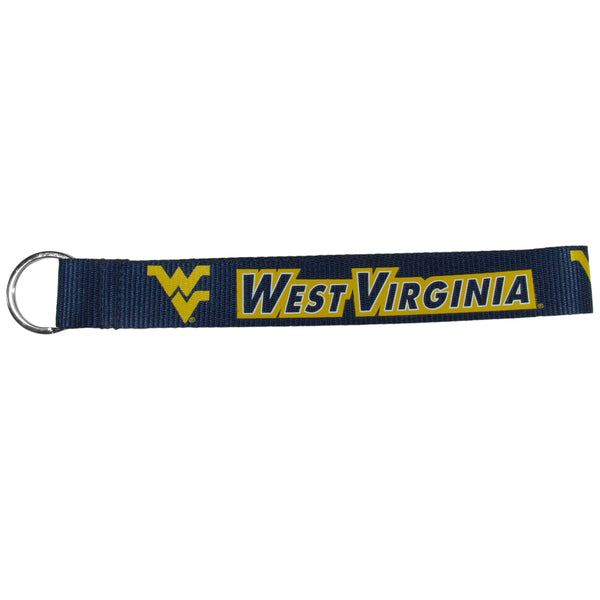 NCAA - W. Virginia Mountaineers Lanyard Key Chain-Key Chains,Lanyard Key Chains,College Lanyard Key Chains-JadeMoghul Inc.