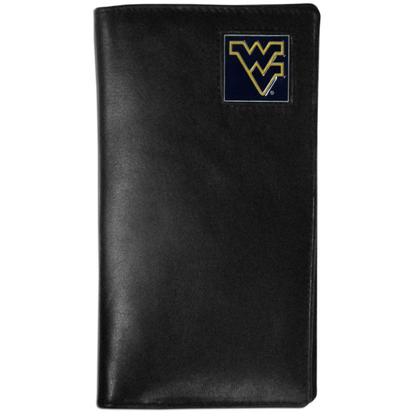 NCAA - W. Virginia Mountaineers Leather Tall Wallet-Wallets & Checkbook Covers,Tall Wallets,College Tall Wallets-JadeMoghul Inc.