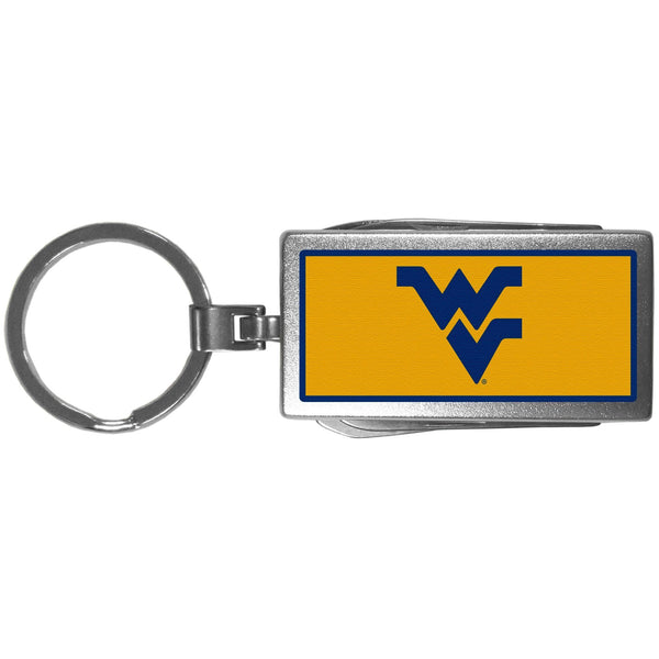 NCAA - W. Virginia Mountaineers Multi-tool Key Chain, Logo-Key Chains,College Key Chains,W. Virginia Mountaineers Key Chains-JadeMoghul Inc.