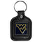 NCAA - W. Virginia Mountaineers Square Leatherette Key Chain-Key Chains,Leatherette Key Chains,College Leatherette Key Chains-JadeMoghul Inc.