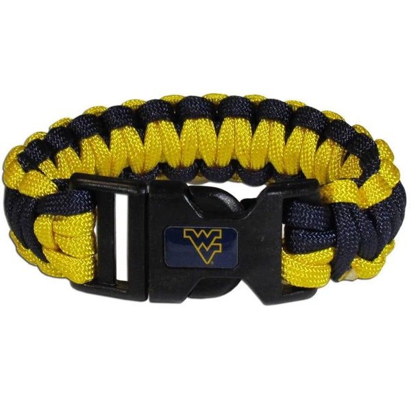 NCAA - W. Virginia Mountaineers Survivor Bracelet-Jewelry & Accessories,Bracelets,Survivor Bracelets,College Survivor Bracelets-JadeMoghul Inc.