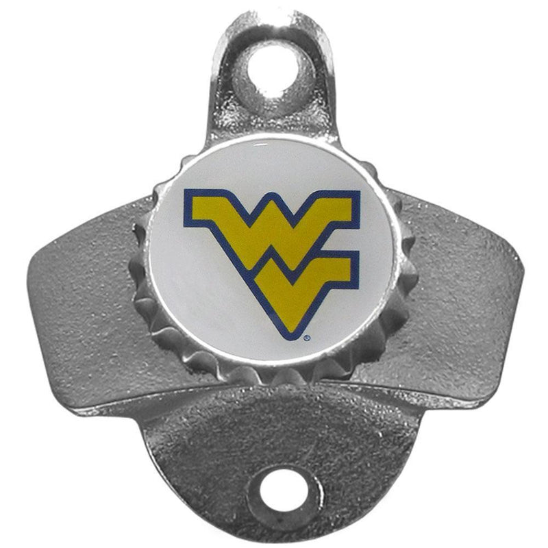 NCAA - W. Virginia Mountaineers Wall Mounted Bottle Opener-Home & Office,Wall Mounted Bottle Openers,College Wall Mounted Bottle Openers-JadeMoghul Inc.