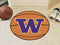 Round Rugs NCAA Washington Basketball Mat 27" diameter