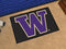 Outdoor Rug NCAA Washington Black Starter Rug 19"x30"