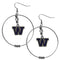 NCAA - Washington Huskies 2 Inch Hoop Earrings-Jewelry & Accessories,Earrings,2 inch Hoop Earrings,College Hoop Earrings-JadeMoghul Inc.