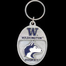 NCAA - Washington Huskies Carved Metal Key Chain-Key Chains,Scultped Metal Key Chains,College Scultped Metal Key Chains-JadeMoghul Inc.