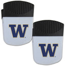 NCAA - Washington Huskies Chip Clip Magnet with Bottle Opener, 2 pack-Other Cool Stuff,College Other Cool Stuff,Washington Huskies Other Cool Stuff-JadeMoghul Inc.