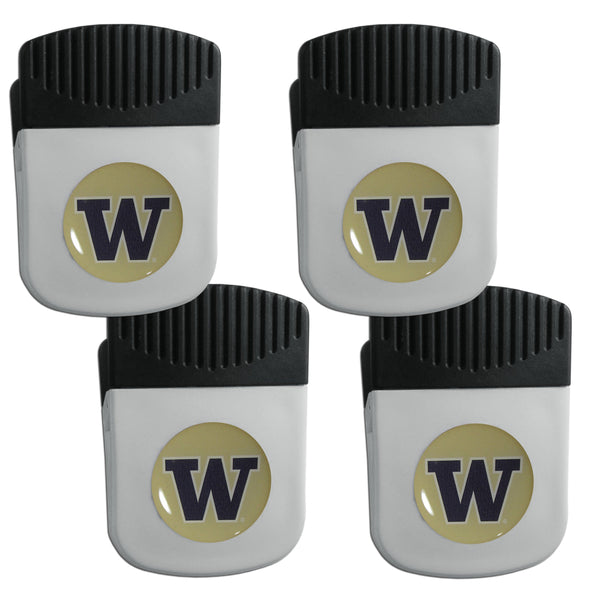 NCAA - Washington Huskies Clip Magnet with Bottle Opener, 4 pack-Other Cool Stuff,College Other Cool Stuff,Washington Huskies Other Cool Stuff-JadeMoghul Inc.