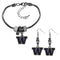 NCAA - Washington Huskies Euro Bead Earrings and Bracelet Set-Jewelry & Accessories,College Jewelry,Washington Huskies Jewelry-JadeMoghul Inc.