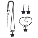 NCAA - Washington Huskies Euro Bead Jewelry 3 piece Set-Jewelry & Accessories,College Jewelry,Washington Huskies Jewelry-JadeMoghul Inc.