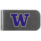 NCAA - Washington Huskies Logo Bottle Opener Money Clip-Wallets & Checkbook Covers,College Wallets,Washington Huskies Wallets-JadeMoghul Inc.