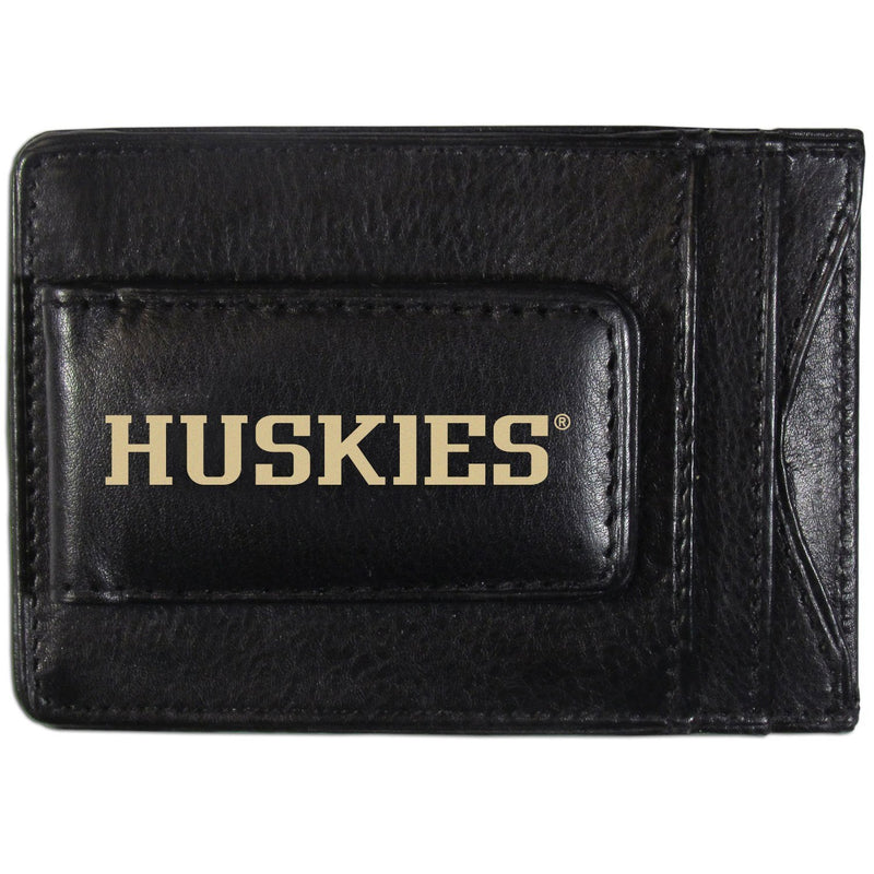 NCAA - Washington Huskies Logo Leather Cash and Cardholder-Wallets & Checkbook Covers,College Wallets,Washington Huskies Wallets-JadeMoghul Inc.