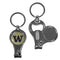 NCAA - Washington Huskies Nail Care/Bottle Opener Key Chain-Key Chains,3 in 1 Key Chains,College 3 in 1 Key Chains-JadeMoghul Inc.