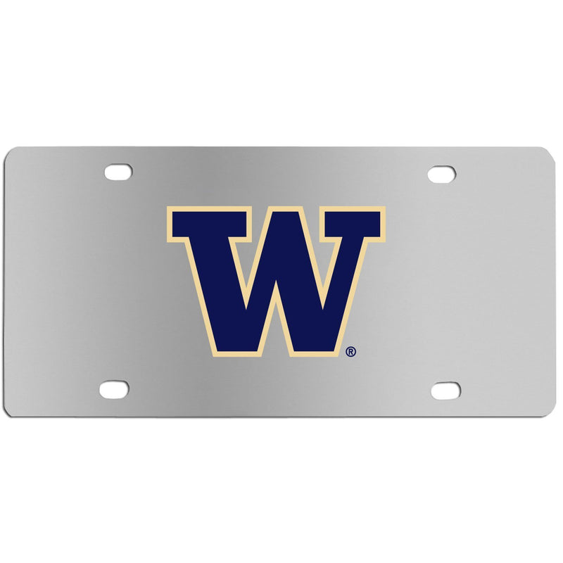 NCAA - Washington Huskies Steel License Plate Wall Plaque-Automotive Accessories,License Plates,Steel License Plates,College Steel License Plates-JadeMoghul Inc.