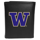 NCAA - Washington Huskies Tri-fold Wallet Large Logo-Wallets & Checkbook Covers,College Wallets,Washington Huskies Wallets-JadeMoghul Inc.