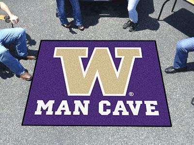 Grill Mat NCAA Washington Man Cave Tailgater Rug 5'x6'