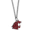 NCAA - Washington St. Cougars Chain Necklace with Small Charm-Jewelry & Accessories,Necklaces,Chain Necklaces,College Chain Necklaces-JadeMoghul Inc.