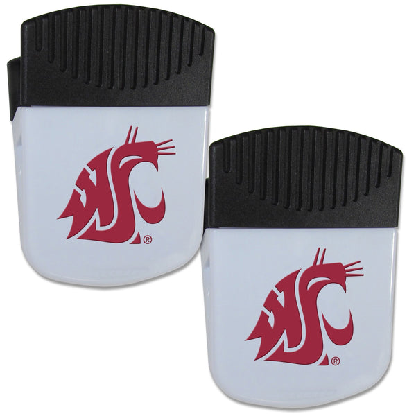 NCAA - Washington St. Cougars Chip Clip Magnet with Bottle Opener, 2 pack-Other Cool Stuff,College Other Cool Stuff,Washington St. Cougars Other Cool Stuff-JadeMoghul Inc.