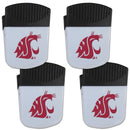 NCAA - Washington St. Cougars Chip Clip Magnet with Bottle Opener, 4 pack-Other Cool Stuff,College Other Cool Stuff,Washington St. Cougars Other Cool Stuff-JadeMoghul Inc.