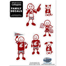 NCAA - Washington St. Cougars Family Decal Set Small-Automotive Accessories,Decals,Family Character Decals,Small Family Decals,College Small Family Decals-JadeMoghul Inc.