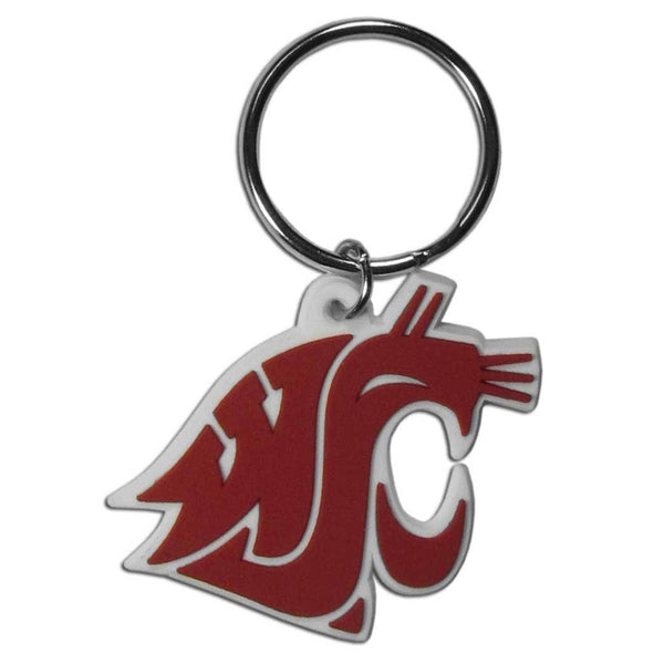 NCAA - Washington St. Cougars Flex Key Chain-Key Chains,Flex Key Chains,College Flex Key Chains-JadeMoghul Inc.