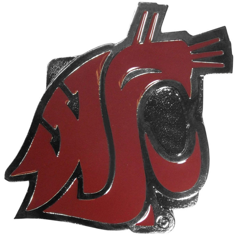 NCAA - Washington St. Cougars Hitch Cover Class III Wire Plugs-Automotive Accessories,Hitch Covers,Cast Metal Hitch Covers Class III,College Cast Metal Hitch Covers Class III-JadeMoghul Inc.
