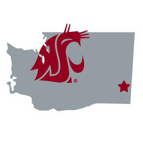 NCAA - Washington St. Cougars Home State 11 Inch Magnet-Automotive Accessories,College Automotive Accessories,Washington St. Cougars Automotive Accessories-JadeMoghul Inc.
