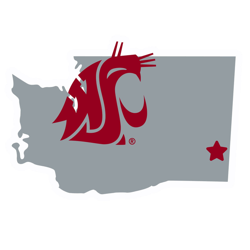 NCAA - Washington St. Cougars Home State 11 Inch Magnet-Automotive Accessories,College Automotive Accessories,Washington St. Cougars Automotive Accessories-JadeMoghul Inc.