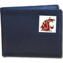 NCAA - Washington St. Cougars Leather Bi-fold Wallet Packaged in Gift Box-Wallets & Checkbook Covers,Bi-fold Wallets,Gift Box Packaging,College Bi-fold Wallets-JadeMoghul Inc.