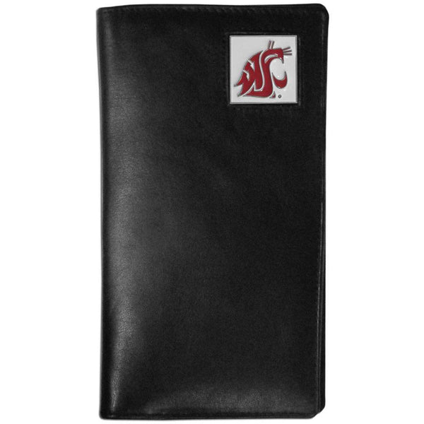 NCAA - Washington St. Cougars Leather Tall Wallet-Wallets & Checkbook Covers,Tall Wallets,College Tall Wallets-JadeMoghul Inc.