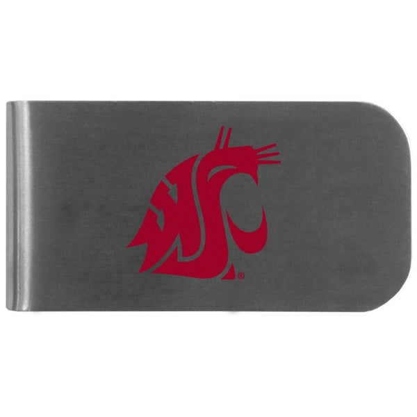 NCAA - Washington St. Cougars Logo Bottle Opener Money Clip-Wallets & Checkbook Covers,College Wallets,Washington St. Cougars Wallets-JadeMoghul Inc.