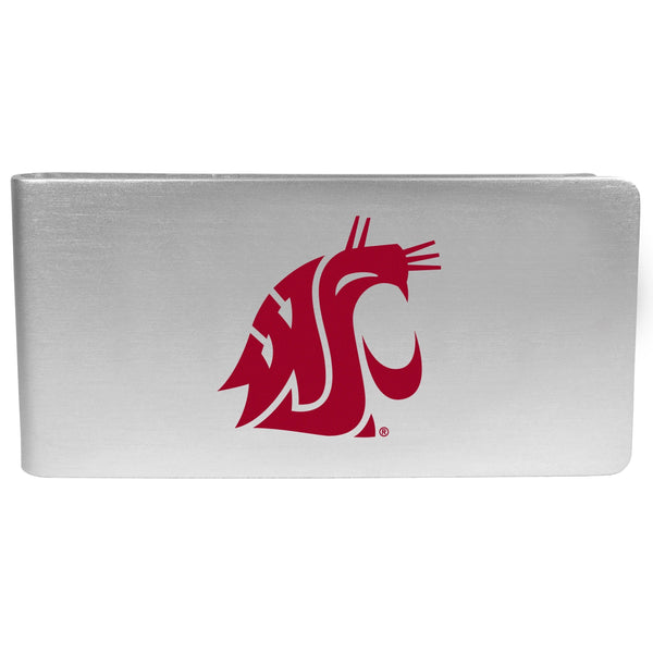 NCAA - Washington St. Cougars Logo Money Clip-Wallets & Checkbook Covers,College Wallets,Washington St. Cougars Wallets-JadeMoghul Inc.